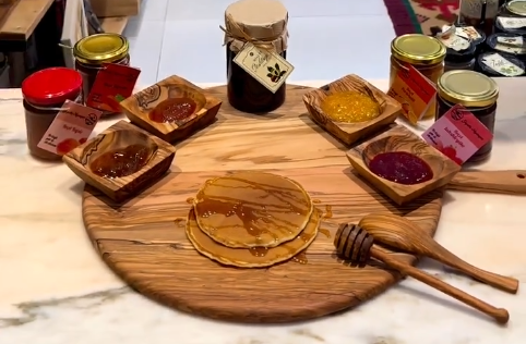 Handmade olive wood crafts and artisan carvings — authentic Albanian wooden souvenirs